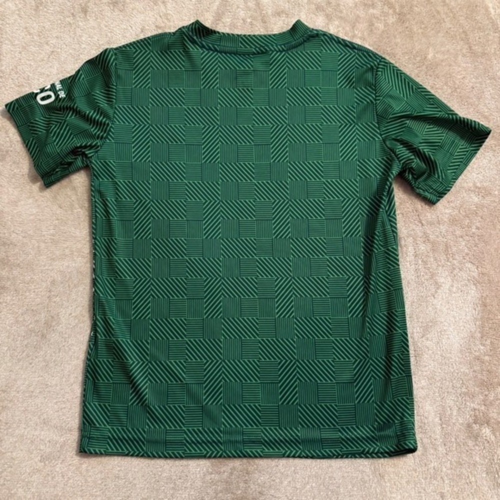 Mexico National Team Soccer Jersey Green Geometric Eagle Graphic Shirt Boy Small - Picture 2 of 9